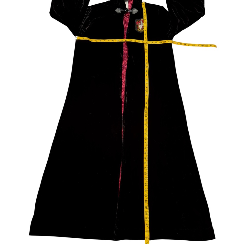 ๐ Harry Potter Unisex Gryffindor Heavyweight Blk Velvet Robe Cosplay Halloween - Picture 15 of 16